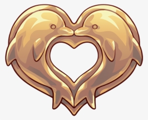 Image Transparent Library Heart By Jostarjo On Deviantart - Dolphin Heart Png