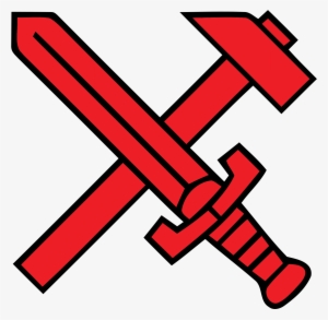 Picture Of Nazi Symbol - Sword And Hammer Png