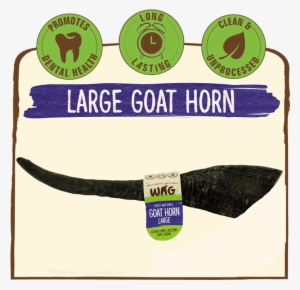 Goat Horn Treats For Dogs Large - Whole Antler Chew - Large Size