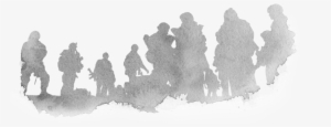 The Unremembered - Silhouetted Soldiers