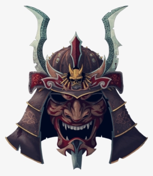 Samurai Helmet Png - Samurai Oni Mask