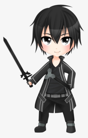 Kirito Chibi Sword Art Online Drawing Anime - Sword Art Online Kirito Chibi Draw