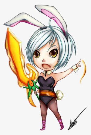 Image Royalty Free Download League Drawing Riven - Battle Bunny Riven Png