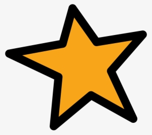 Clipart Star Orange - Clip Art