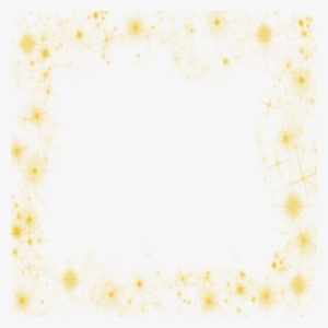 Orange Stars Dust Frame - Star Frame Deco Png