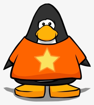 Star T-shirt From A Player Card - Penguin From Club Penguin
