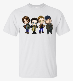 Sam Dean Castiel Idjit Chibi Shirt, Hoodie - Renhe Mens Supernatural Chibis Sam Dean Castiel
