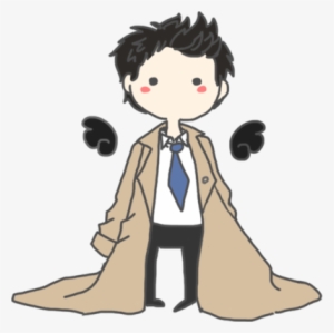 Image Black And White Stock By Joodling On Deviantart - Castiel Fan Art Transparent