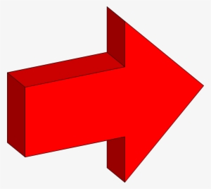 Funky Forward Arrow Drawing - Big Red Arrow Clipart