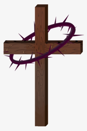 Christian Cross Symbol Download Public Domain Copyright - Cross With Crown Of Thorns