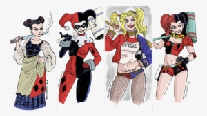 Different Versions Of Harleyquins - Harley Quinn