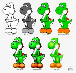 Yoshi Styles By Juliannb - Yoshi Cel Shading
