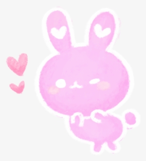 Rabbit Bunny Cute Love Heart Watercolor Handpainted - Rabbit