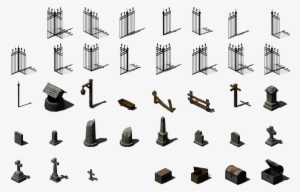 Fence - Isometric Assets Png