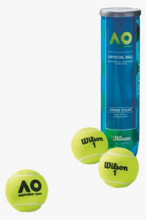 Wilson Ao Tennis Balls - Wilson Australian Open Grass Court Tennis Balls - Can