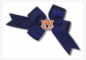 Small Navy Au Hair Bow With 1" Au Emblem - Emblem Of The African Union