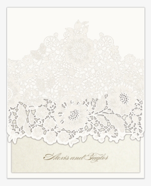 Enclosure Card Florentine Lace Suite - Doodle