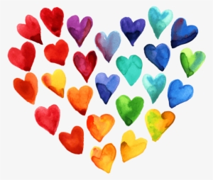 Beautiful Watercolor Heart Stickers Messages Sticker-0 - Beautiful Watercolor Heart