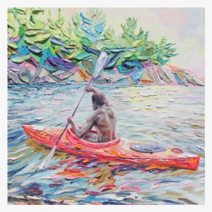 Sarah Carlson Svg Black And White Library - Acrylic Paintings Kayak