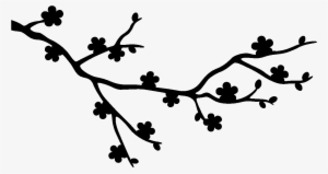 Com, The Branch Of Cherry Blossoms, Id - Cherry Blossom Silhouette Png