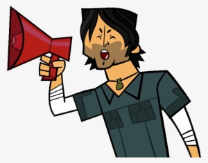 Chris W Megaphone - Total Drama Chris Png