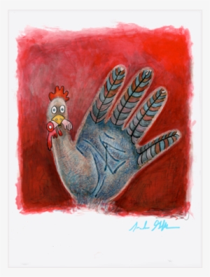 "hand Turkey" Original Drawing - Severe Snacks