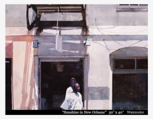 Sunshine In New Orleans Dean Mitchell Studio - Watercolor Painting