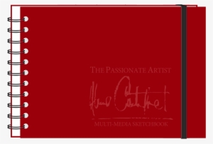 Sketchbook Rojo-leatherette - Autodesk Sketchbook Pro