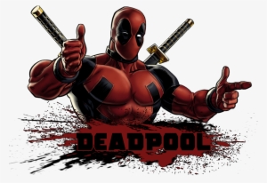 Deadpool And Logo - Deadpool Art Png