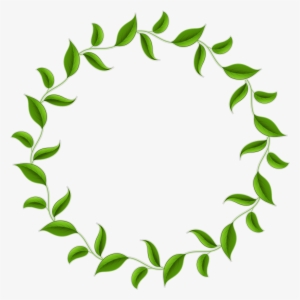 Wreath Border Png Jpg Library Library - Green Circle Frame Png