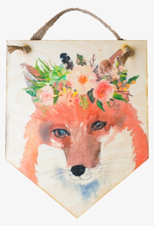 Floral Fox - Bull Skull On Floral Poster Print By Tara Moss