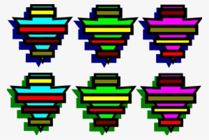 Free Vector Mark It Six Arrows Clip Art - Clip Art