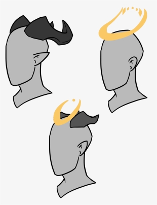 As Usual Demons Have Big Horns That Can Twist Into - Cartoon