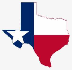 Flag-map Of Texas - Flag Map Of Texas
