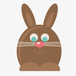 Chocolate Easter Bunny Svg Cutting File For Scrapbooking - Chocolate Easter Bunny Clipart
