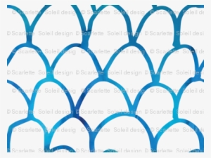 Watercolor Scallop/fish Scale Pattern - Watercolor Painting