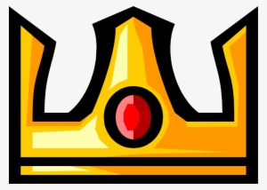 Vector Illustration Of Crown Symbolic Monarch Or Royalty - Emblem