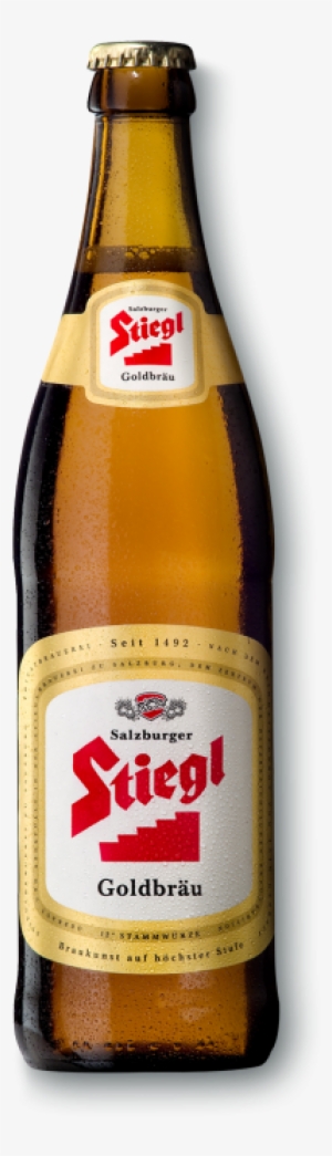 Stiegl-goldbräu With Label And Glass - Stiegl Goldbräu
