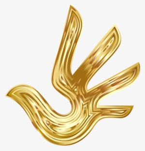 This Free Icons Png Design Of Gold Dove Hand