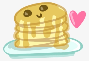 Pancakes Drawing Cute - Cartoon Buttermilk Pancakes