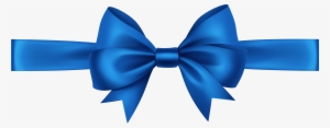 Clipart Bow Blue - Blue Ribbon Transparent