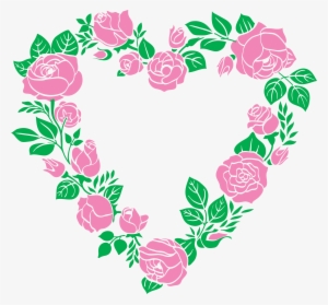 Clipart Freeuse Download Pink Rose Heart Border Png