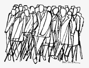 Image Result For Crowd Of People Drawing - Ben Shahn Drawings