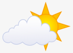 Sunlight Clipart Sunny Weather Pencil And In Color - Cartoon Cloud And Sun