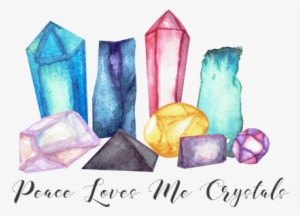 Peace Loves Me Crystals Logo - Design
