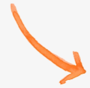 Drawn Arrow Orange - Illustration