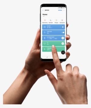 Your Phone Could Be The True Universal Remote - Galaxy S8 With Hand Png