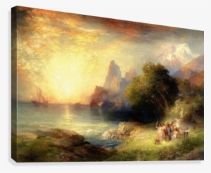 Ulysses And The Sirens Canvas Print - Gallery-wrapped Canvas Art Print 16 X 11 Entitled Ulysses
