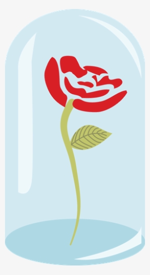 Beauty And The Beast Rose Clipart - Bela E A Fera Clipart