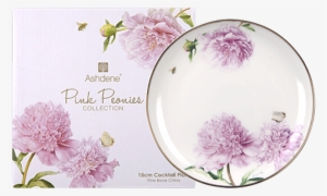 16967 15cmplate Pinkpeonies Pp Ashdene - Ashdene Pink Peonies Plate 15cm